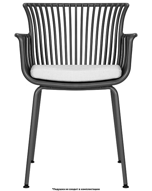 Стул обеденный DOBRIN ROSS (темно-серый (GR-04) без подушки) - Вид 8