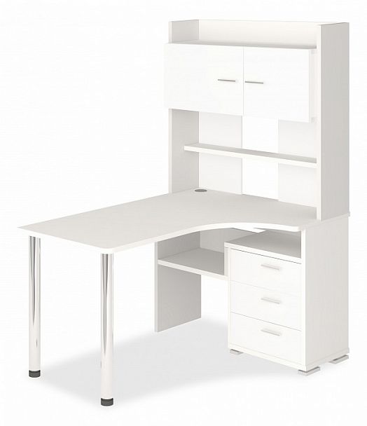 Стол компьютерный Домино СР-133 Белый правый - Вид 1