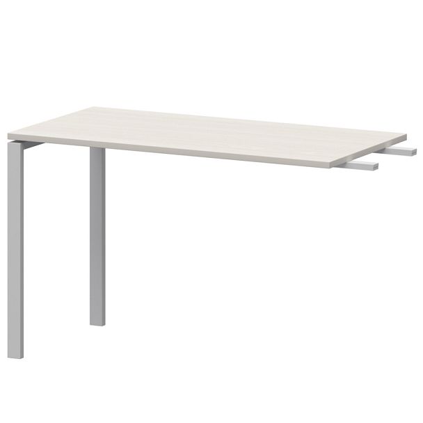 Бриф-приставка на металлокаркасе АМ-120.60 Ясень шимо/Белый 1200x600x760 Арго-М - Вид 1