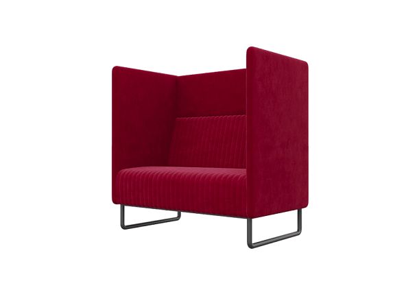 Bronks Диван одноместный BROS-1 Teddy 644/Металл Черный 1050*760*1180 - Вид 1