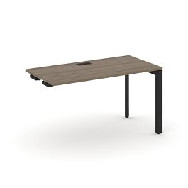 Style Project Next Стол-приставка к опор. элем. SN-59P.OPRS-011 Вяз Благородный/Металл Черный/Черный Заглушка 980*700*750 - Фото предпросмотра