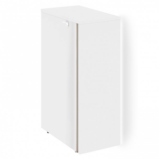 Тумба с подсветкой 5 ящиков TIP-ON завершающая "Onix" O.R-TV-5TIP.S дуб аризона/белый - Вид 2