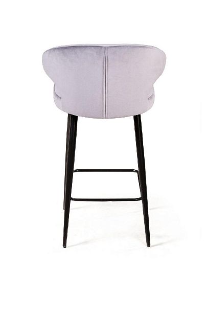Стул полубарный Richard, бархат светло-серый 26 - Вид 7