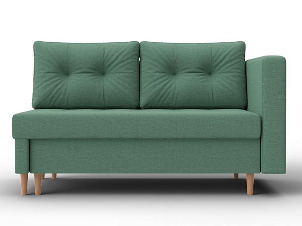 Кушетка Лига-098 Рогожка зеленый - Вид 2