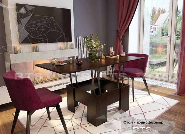 Стол "Трансформер" венге - Вид 1