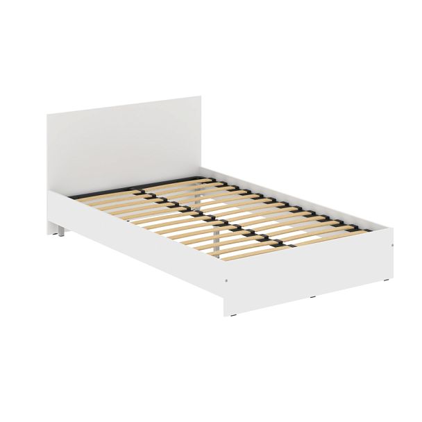 Кровать с изголовьем KBW 2012.1 Белый 1200х2000х800 - Вид 1