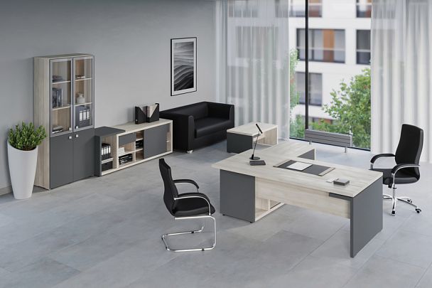 Креденция тип 2 Zion 150x57x65 дуб шамони светлый - Вид 5