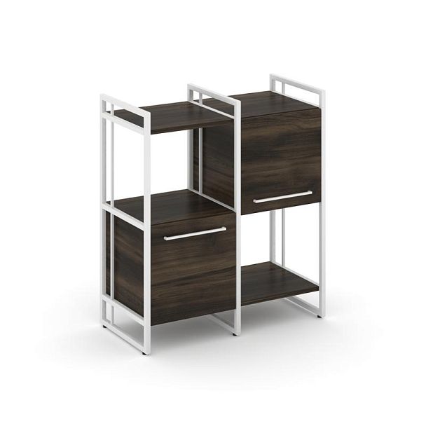 Rift Шкаф комбинированый RF.NS-005 Дуб Мали/Металл Белый 820*396*924 - Вид 1