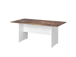 TANDEM RTD004-180-SH Конференц-стол прямоугольный ун-й 1800х900х750 Таксония шоколадная/Белый - Фото предпросмотра