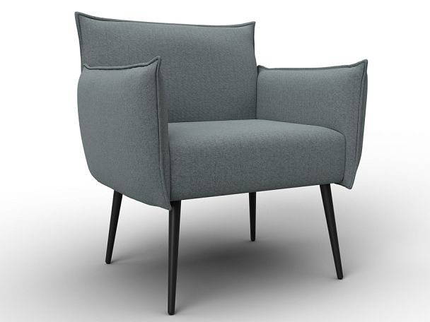 Кресло Лига-083 Рогожка серый - Вид 1