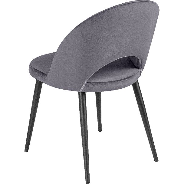 Стул кухонный Рэди серый велюр/черный - Вид 5