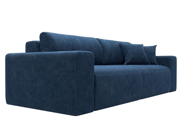 Диван прямой Лига-036 НПБ Классик Велюр синий - Вид 3