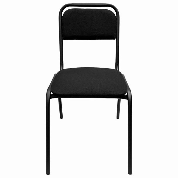 Стул для посетителей РС42, черный каркас, ткань черная - Вид 4
