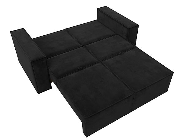 Диван прямой Куба мини Велюр черный - Вид 10