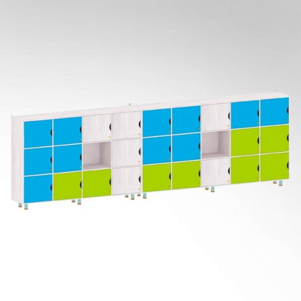 Многосекционная система хранения с индивидуальными ячейками - Вид 3