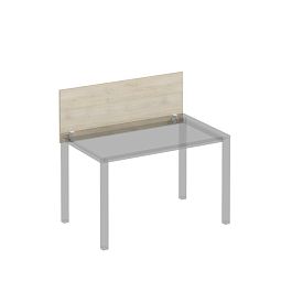 Экран для стола 120 на белом металлокаркасе КФ фронтальный Комфорт КФ К.Б 841 ДШ дуб шамони - Фото предпросмотра