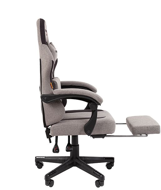 Кресло CHAIRMAN CH27, ткань, серый/черный - Вид 5