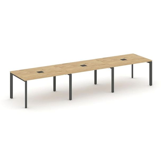 Style Project Next Стол переговорный SN-59P.SPRG-024 Тиквуд Светлый/Металл Антрацит 4740*980*750 - Вид 1