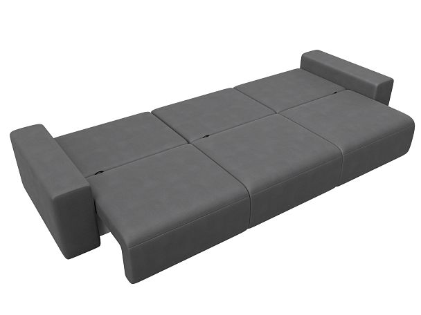 Диван прямой Лига-036 НПБ Классик Лонг Искусственная замша серый - Вид 10