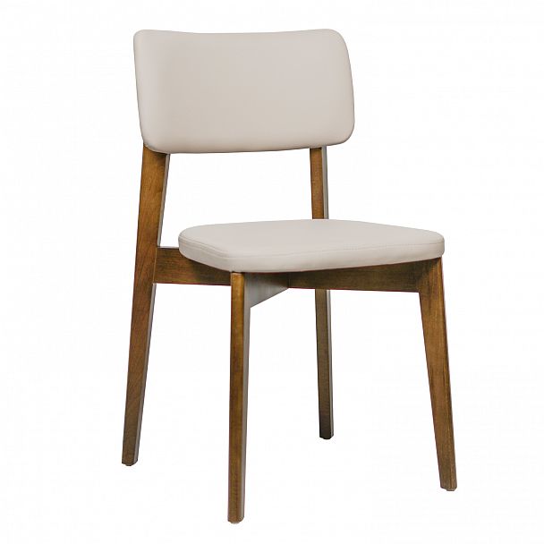 Стул Topas, экокожа Luxa cream светло-бежевый, светлый орех - Вид 1