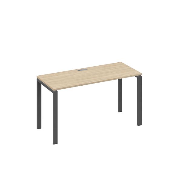 Стол письменный на металлокаркасе UNO A4 А4 Б1 004 БП дуб скандинавский / металлокаркас антрацит - Вид 1