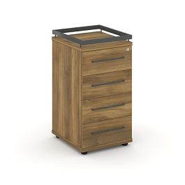 Rift Тумба приставная+рамка RF.TPR-002 Сандал Янтарный/Металл Антрацит 416*460*797 - Фото предпросмотра