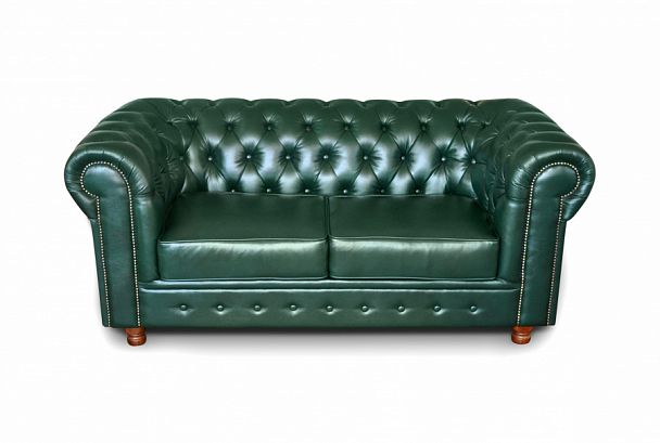 Альфа-Честер Диван 2-х местный 1770х930х750 экокожа зеленый "Диваны" ТК-002120400811 зеленый - Вид 1