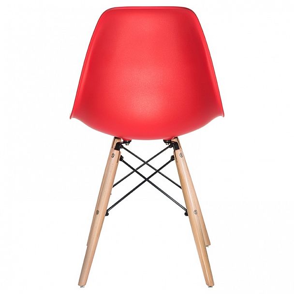 Стул обеденный LMZL-PP623 (ножки светлый бук, цвет сиденья красный) - Вид 4