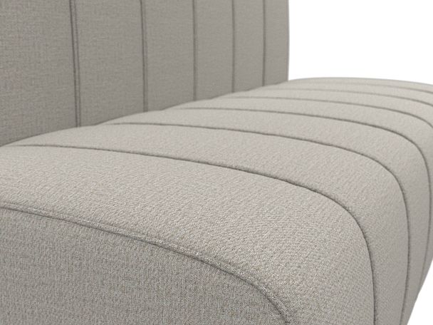 Диван кухонный прямой Ральф Рогожка бежевый - Вид 4