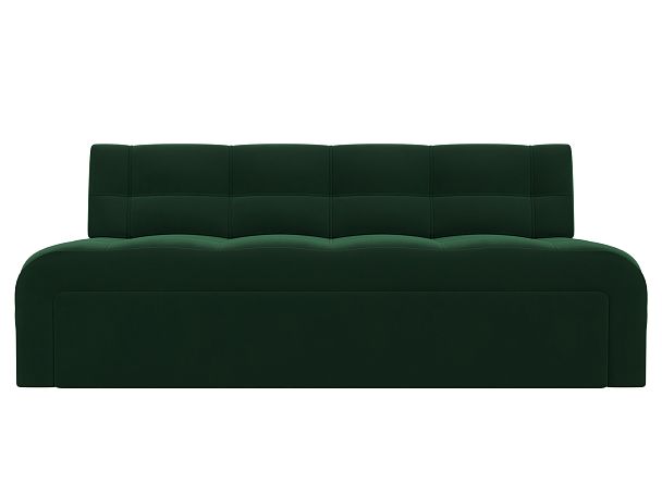 Диван кухонный прямой Люксор Велюр зеленый - Вид 2