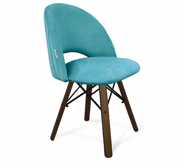 Стул Sheffilton SHT-ST34-1/S70 голубая пастель/темный орех\черный - Вид 1