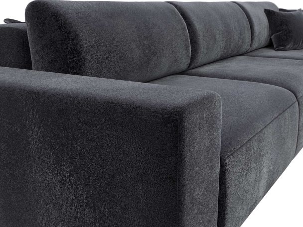 Диван прямой Лига-036 НПБ Классик Лонг Велюр серый - Вид 4