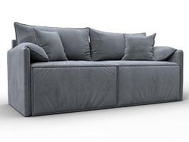 Диван прямой модульный Лига-106 Велюр серый - Фото предпросмотра