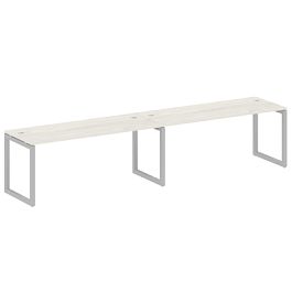 Metal System Quattro Р. ст. на 2 раб. места на О-образном м/к 50БО.СМ-2.5 Дуб наварра/Серый металл 3600*720*750 - Фото предпросмотра