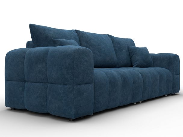 Диван прямой Лига-110 НПБ Велюр синий - Вид 3