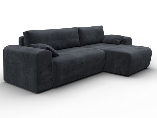 Диван угловой Лига-099 угол универсальный Велюр серый - Вид 3