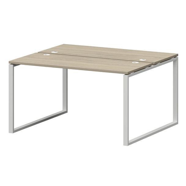 Бенч двойной на металлокаркасе СМС2-О-14К.120.Пр25 Кронберг/Белый 1400x1236x750 Смарт - Вид 1