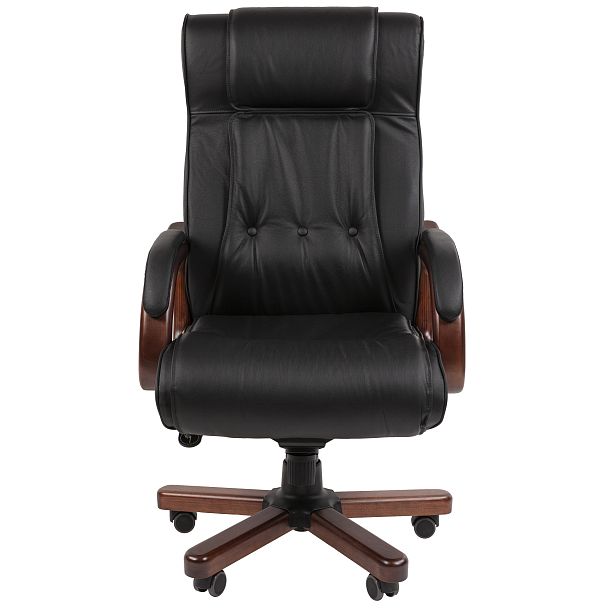 Кресло CHAIRMAN 653, натуральная кожа/экокожа - Вид 3