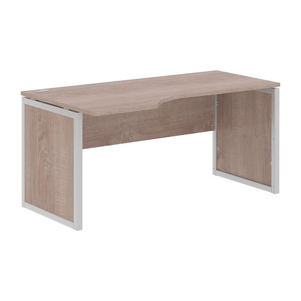 Стол эргономичный XQPCET 169(L) Дуб Сонома/Алюминий 1600х900х750 XTEN-QP - Вид 1