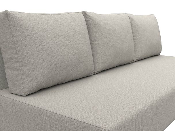 Диван прямой Лига-033 Рогожка бежевый - Вид 4