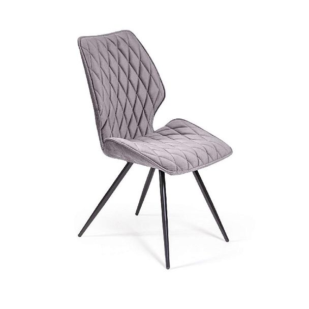 Стул Flash ромб, бархат светло-серый 26 - Вид 4