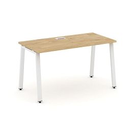 Стайл Проджект Стол письменный SN-6A.SP-004 Тиквуд Светлый/Металл Белый 1580*600*750 - Фото предпросмотра