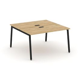 Стайл Проджект Рабочая станция 2-х сторон. SN-4A.DRS-012 Тиквуд Светлый/Металл Черный 1180*1432*750 - Фото предпросмотра