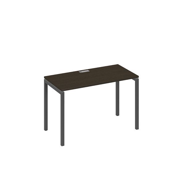 Стол письменный на металлокаркасе DUE A4 А4 Б2 003 БП венге / металлокаркас антрацит - Вид 1