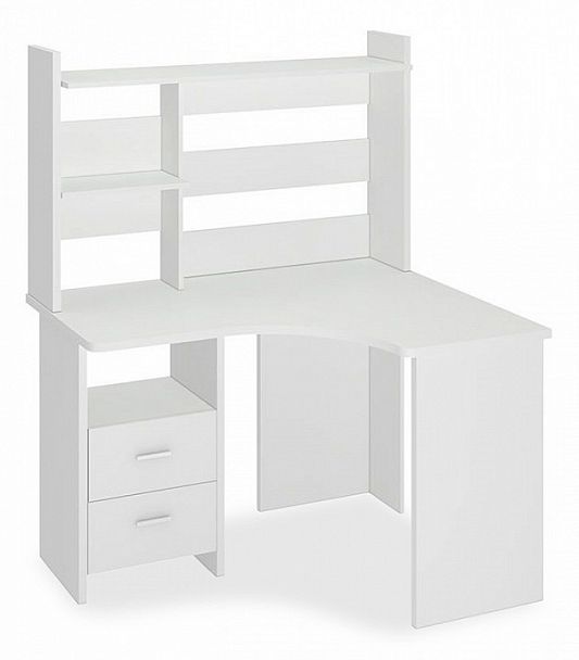 Стол компьютерный Домино Lite СКЛ-Угл120+НКЛХ-120 Белый правый - Вид 1