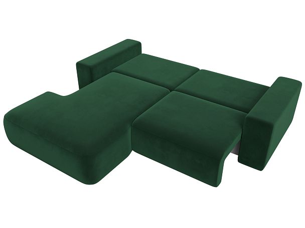 Диван угловой Лига-036 Классик левый угол Велюр зеленый - Вид 8