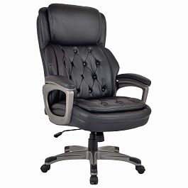 Кресло BRABIX PREMIUM "Regal EX-557", НАГРУЗКА до 150 кг, пружинный блок, экокожа, черный, 532945 - Фото предпросмотра