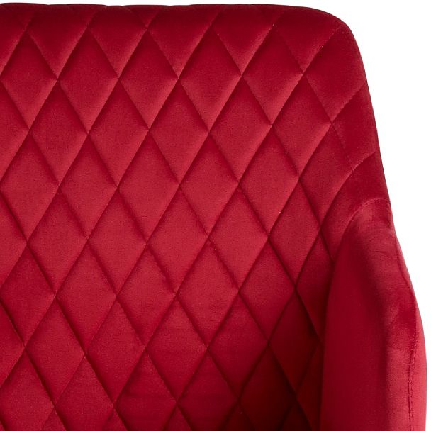 Барное поворотное кресло Барли К, Confetti bordo/черный - Вид 8