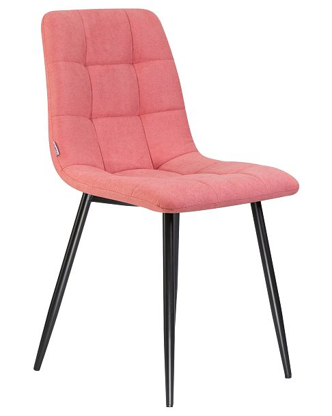 Стул обеденный DOBRIN ALEX (черные матовые ножки, розовая ткань (UF860-05B)) - Вид 2