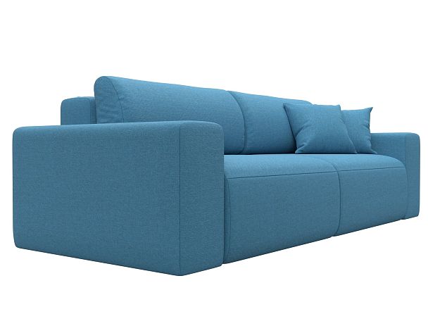 Диван прямой Лига-036 НПБ Классик Рогожка голубой - Вид 3